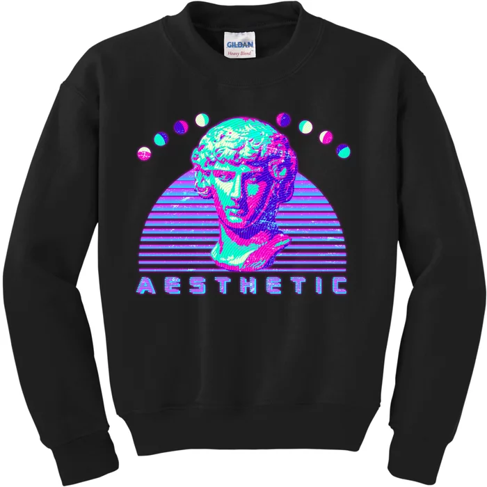 Vaporwave Aesthetic Kids Sweatshirt