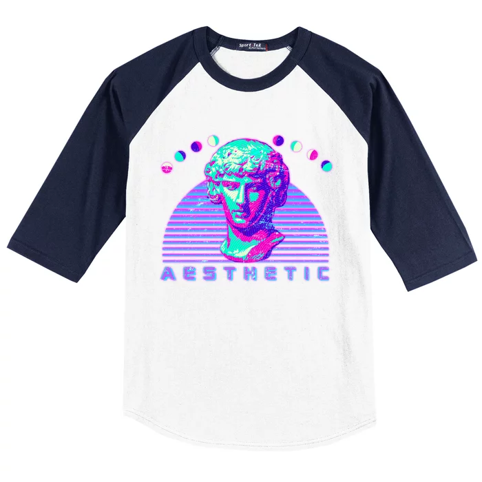 Vaporwave Aesthetic Baseball Sleeve Shirt