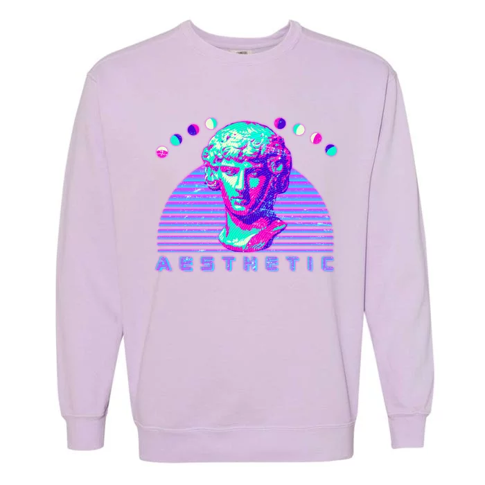 Vaporwave Aesthetic Garment-Dyed Sweatshirt