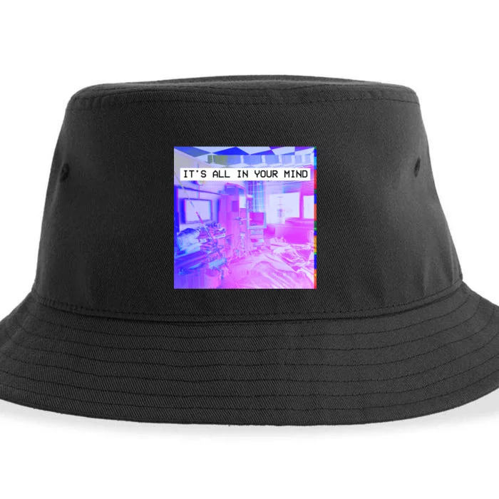 Vaporwave Room It's All In Your Mind Sustainable Bucket Hat