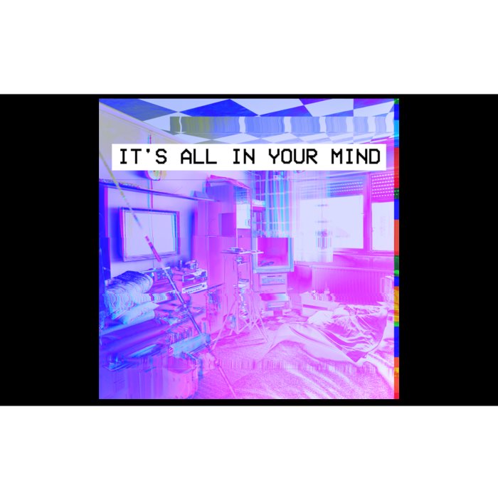 Vaporwave Room It's All In Your Mind Bumper Sticker