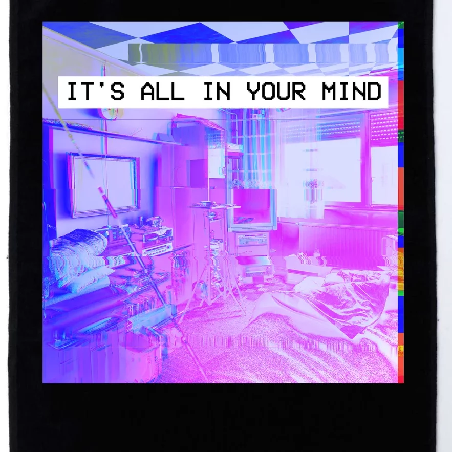 Vaporwave Room It's All In Your Mind Platinum Collection Golf Towel