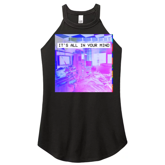 Vaporwave Room It's All In Your Mind Women’s Perfect Tri Rocker Tank