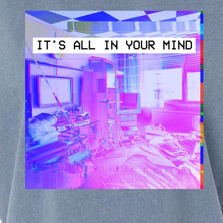 Vaporwave Room It's All In Your Mind Garment-Dyed Women's Muscle Tee