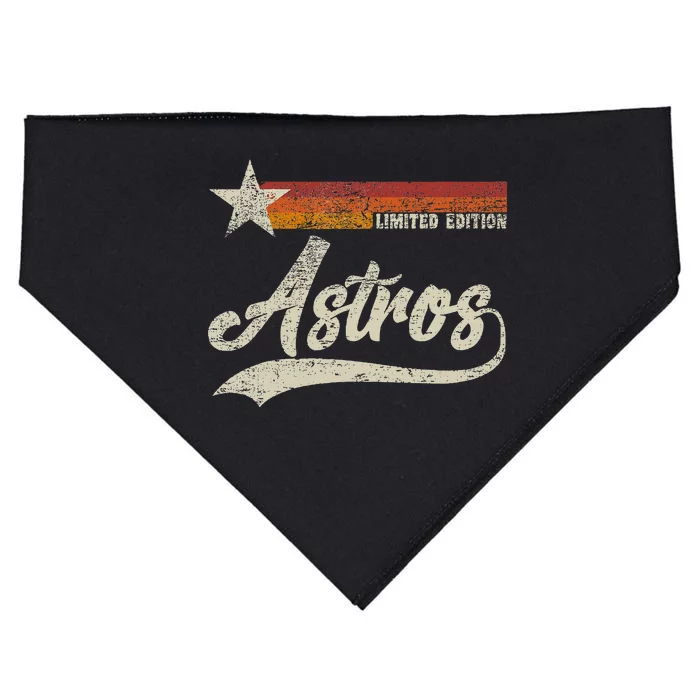 Vintage Astros Retro Style 70s 80s First Name USA-Made Doggie Bandana