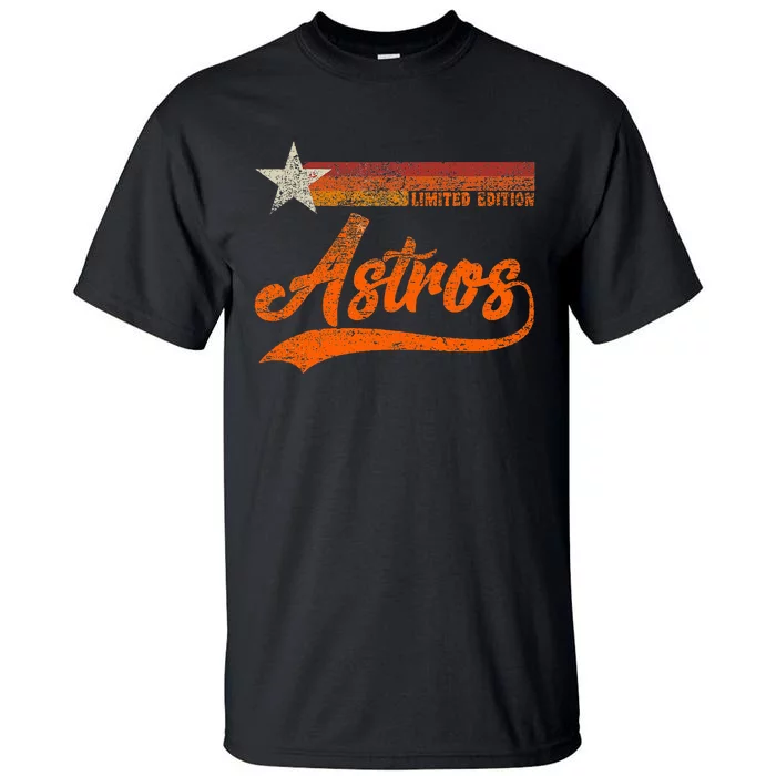 Vintage Astros Retro Style 70s 80s First Name Tall T-Shirt