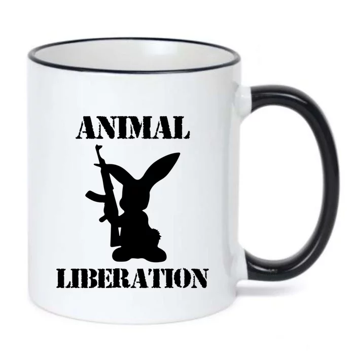 Vegan Animal Rights Liberation Animal Lover Activist Gift Black Color Changing Mug