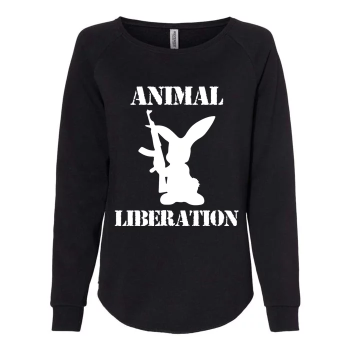 Vegan Animal Rights Liberation Animal Lover Activist Gift Womens California Wash Sweatshirt