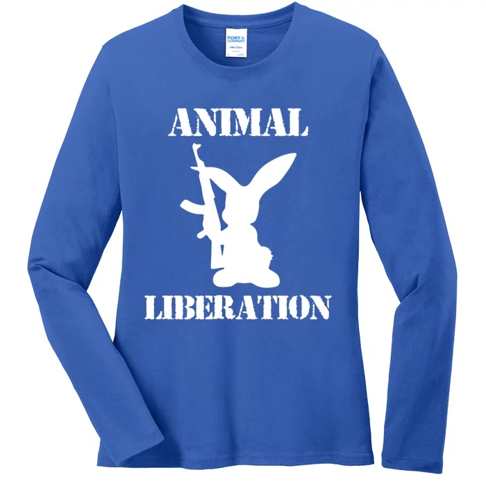 Vegan Animal Rights Liberation Animal Lover Activist Gift Ladies Long Sleeve Shirt