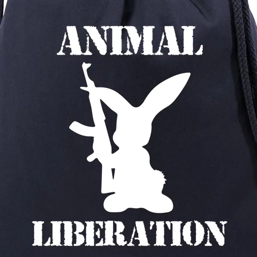 Vegan Animal Rights Liberation Animal Lover Activist Gift Drawstring Bag