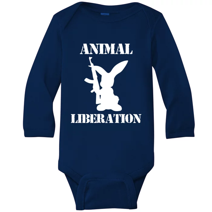 Vegan Animal Rights Liberation Animal Lover Activist Gift Baby Long Sleeve Bodysuit