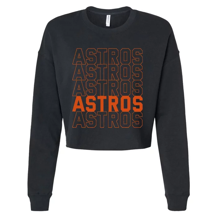 Vintage A.S.T.R.O..S. Retro Style 70s 80s First Name Cropped Pullover Crew