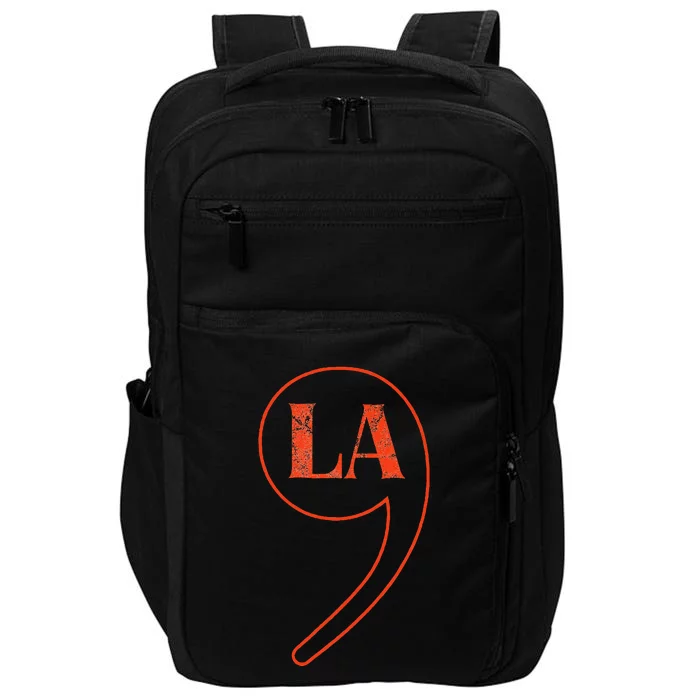 Vintage And Retro Comma La For Gril Impact Tech Backpack