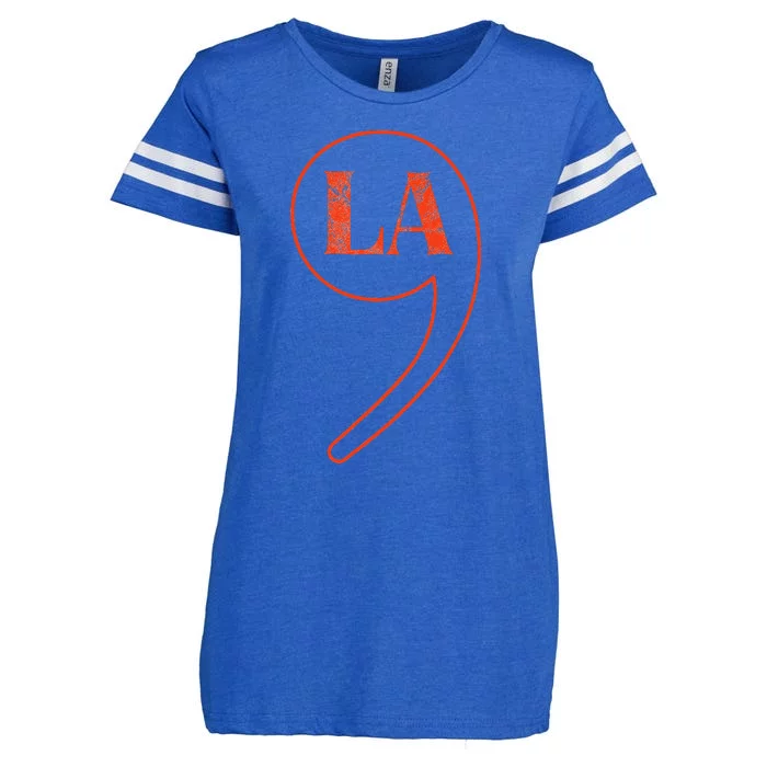 Vintage And Retro Comma La For Gril Enza Ladies Jersey Football T-Shirt