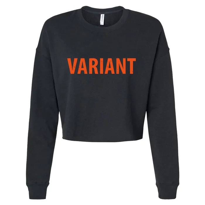 Variant Logo Cropped Pullover Crew