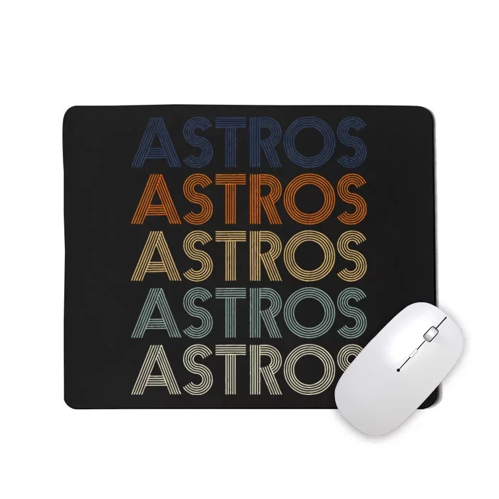 Vintage A.S.T.R.O.S Style 70s 80s First Name Mousepad