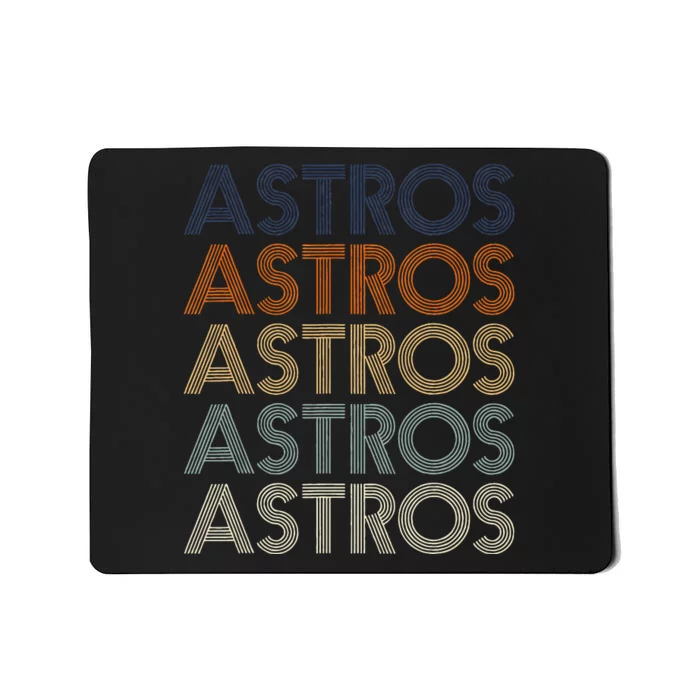 Vintage A.S.T.R.O.S Style 70s 80s First Name Mousepad