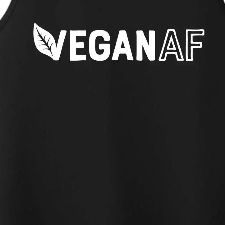 Vegan AF Shirts For Men Women Funny Vegetarian Gift Veganism Performance Tank