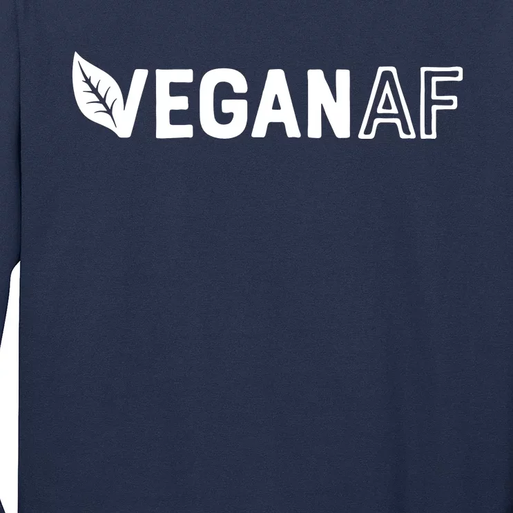 Vegan AF Shirts For Men Women Funny Vegetarian Gift Veganism Long Sleeve Shirt