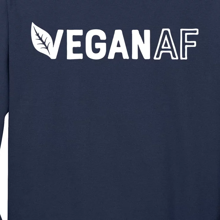 Vegan AF Shirts For Men Women Funny Vegetarian Gift Veganism Tall Long Sleeve T-Shirt