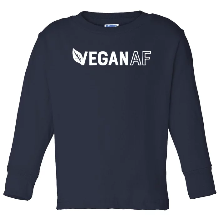 Vegan AF Shirts For Men Women Funny Vegetarian Gift Veganism Toddler Long Sleeve Shirt