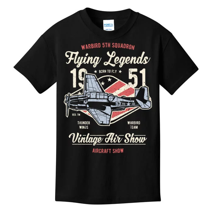 Vintage Air Show Aircraft Show Kids T-Shirt