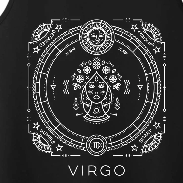 Virgo Astrology Sign Funny Gift Astrological Zodiac Sun Sign Gift Performance Tank