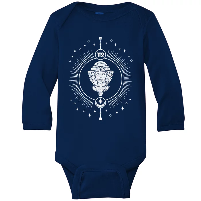 Virgo Astrology Sign Horoscope Zodiac August September Gift Baby Long Sleeve Bodysuit