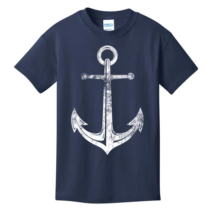 Vintage Anchor Summer Sailing Design Kids T-Shirt