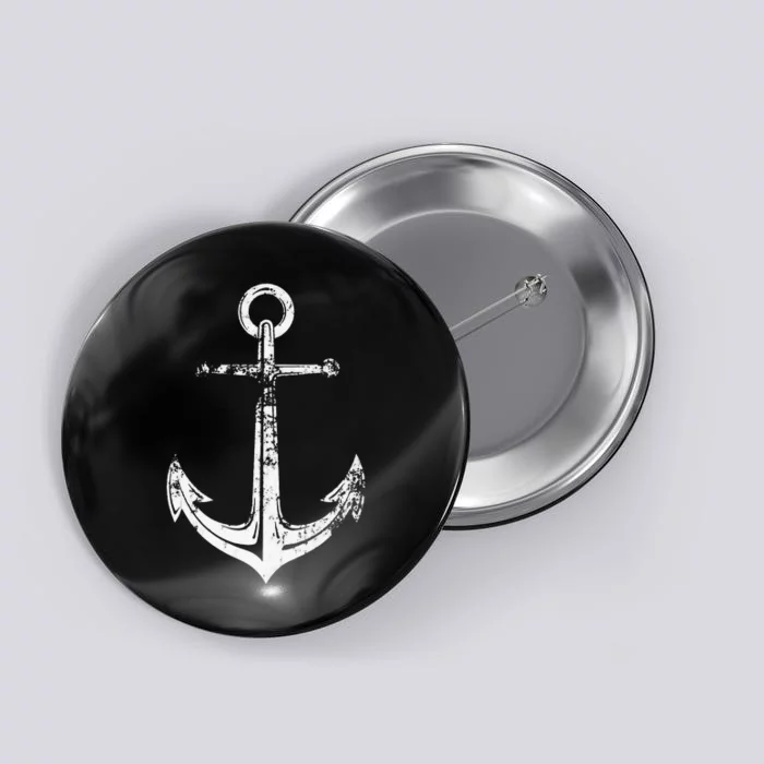 Vintage Anchor Summer Sailing Design Button