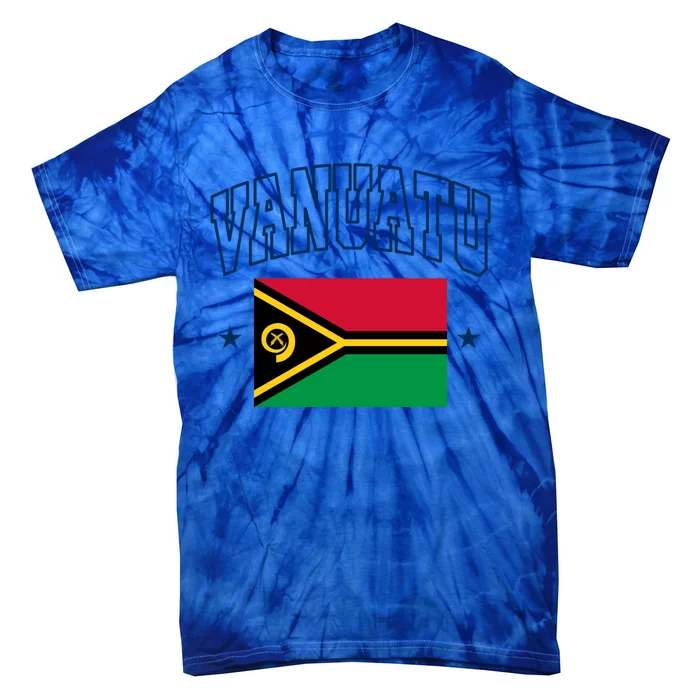 Vanuatu Athletic Souvenir Flag Great Gift Tie-Dye T-Shirt