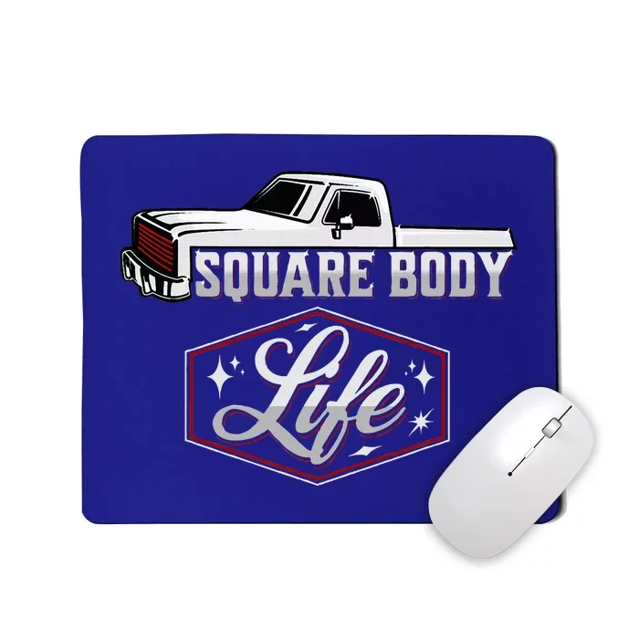 Vintage American Square Body Truck 4x4 Mud Trucks Mousepad