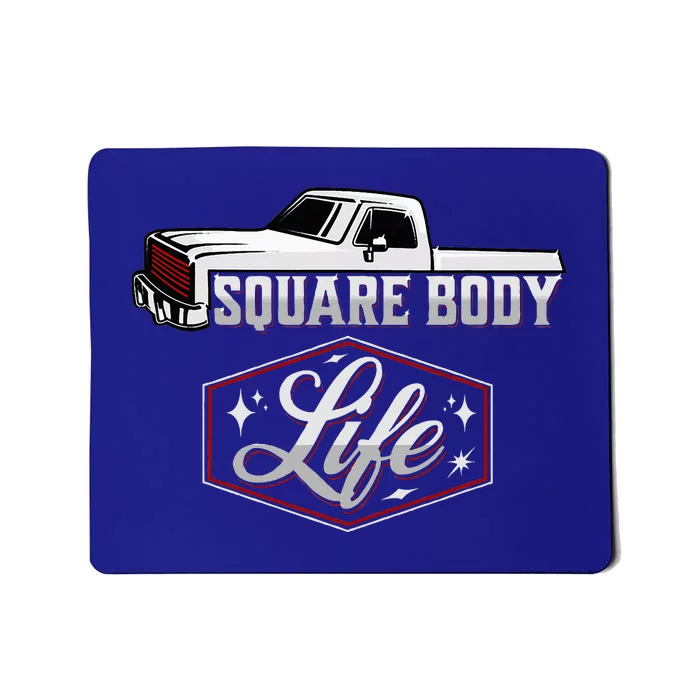 Vintage American Square Body Truck 4x4 Mud Trucks Mousepad