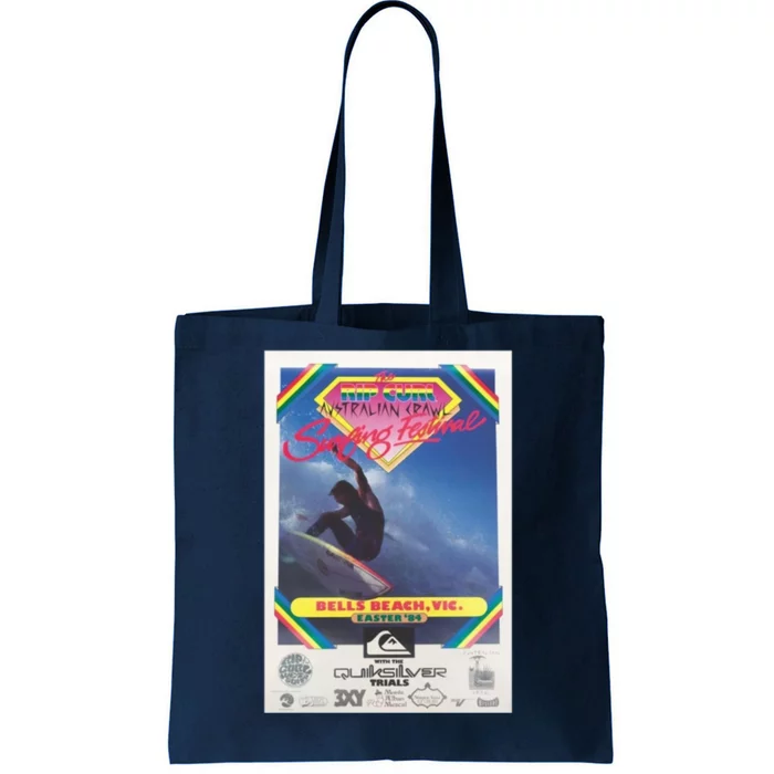 Vintage Australia Surf Poster 1984 Tote Bag