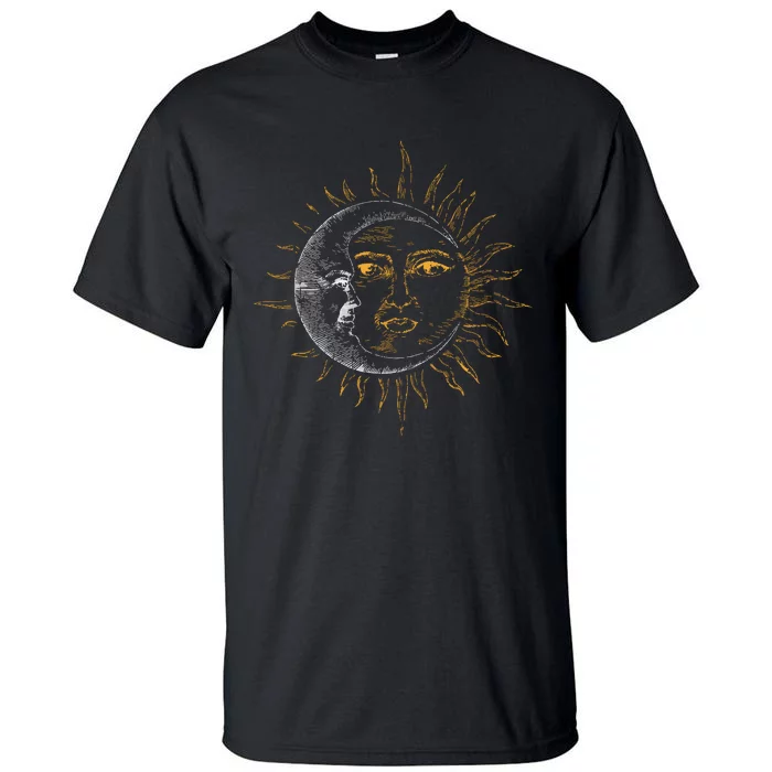 Vintage Astronomy Stars Sun Moon Planets Astronaut Tall T-Shirt