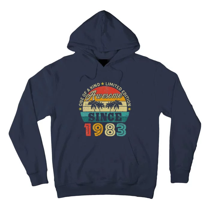 Vintage Awesome Since 1983 Limited Edition 40th Birthday Tall Hoodie