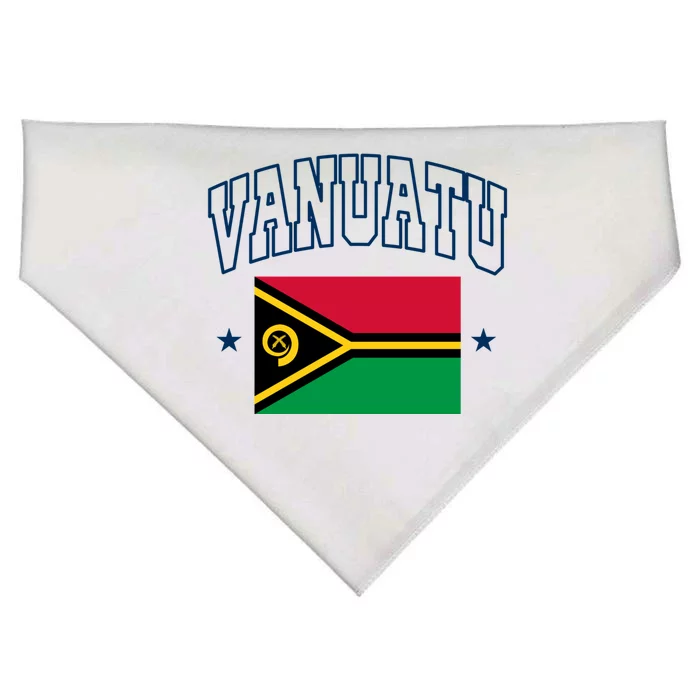 Vanuatu Athletic Souvenir Flag Gift USA-Made Doggie Bandana