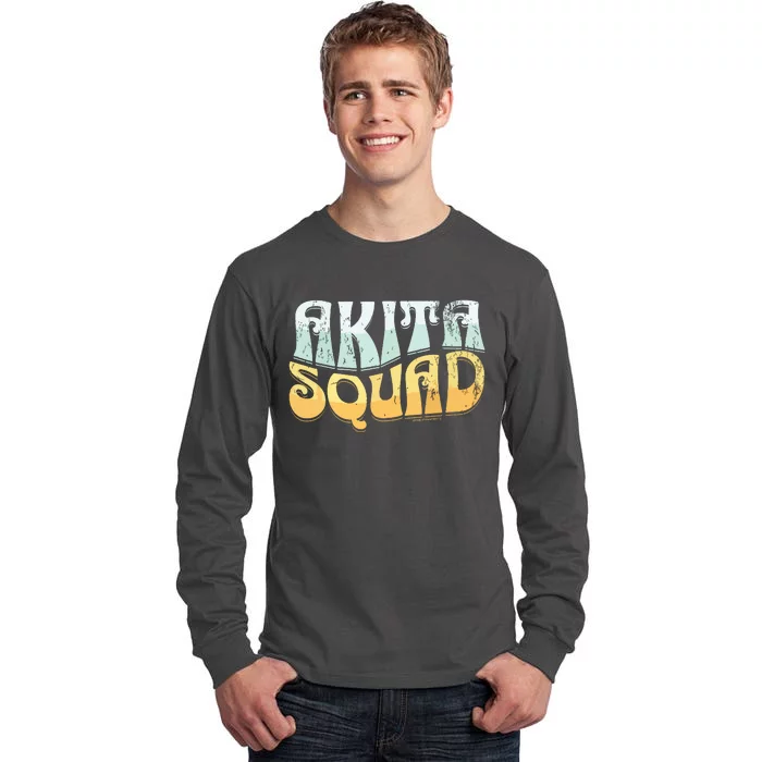 Vintage Akita Squad Akita Dog Tall Long Sleeve T-Shirt