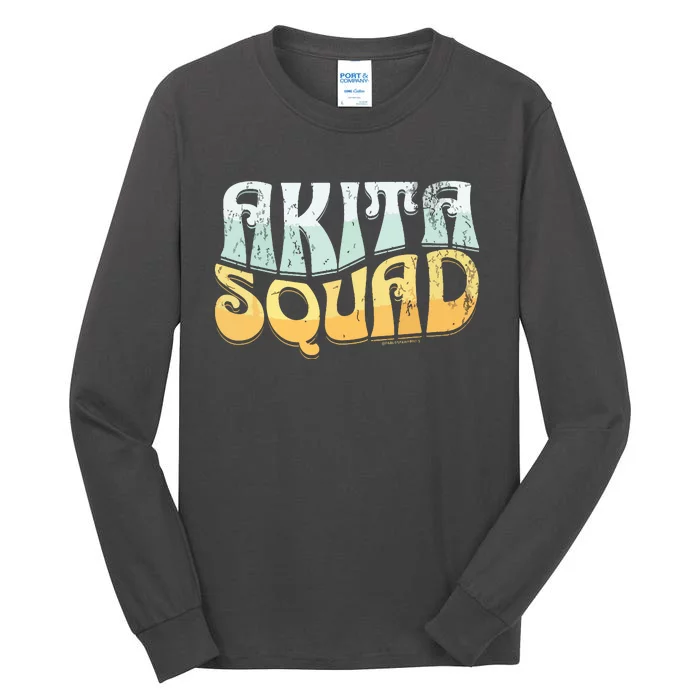 Vintage Akita Squad Akita Dog Tall Long Sleeve T-Shirt