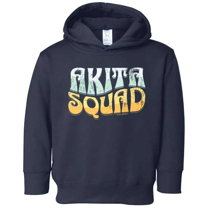 Vintage Akita Squad Akita Dog Toddler Hoodie