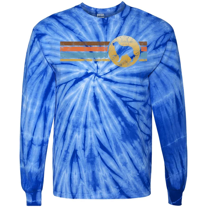 Vintage Australian Shepherd Dog Breed Retro Animal Rescue Gift Tie-Dye Long Sleeve Shirt