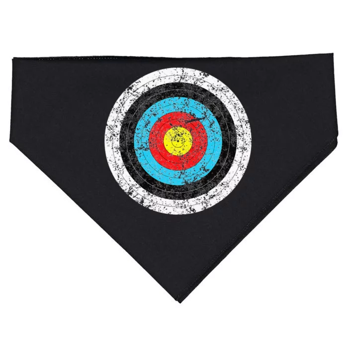 Vintage Archery Target Prank Bulls Eye Funny Prank Gift USA-Made Doggie Bandana