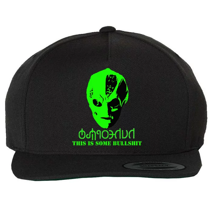 Vanderspeigle Alien This Some Bullshit Funny Wool Snapback Cap