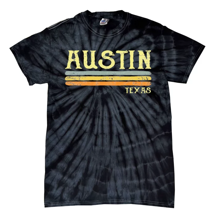 Vintage Austin Texas Tx Retro Love Gift Souvenir Tie-Dye T-Shirt