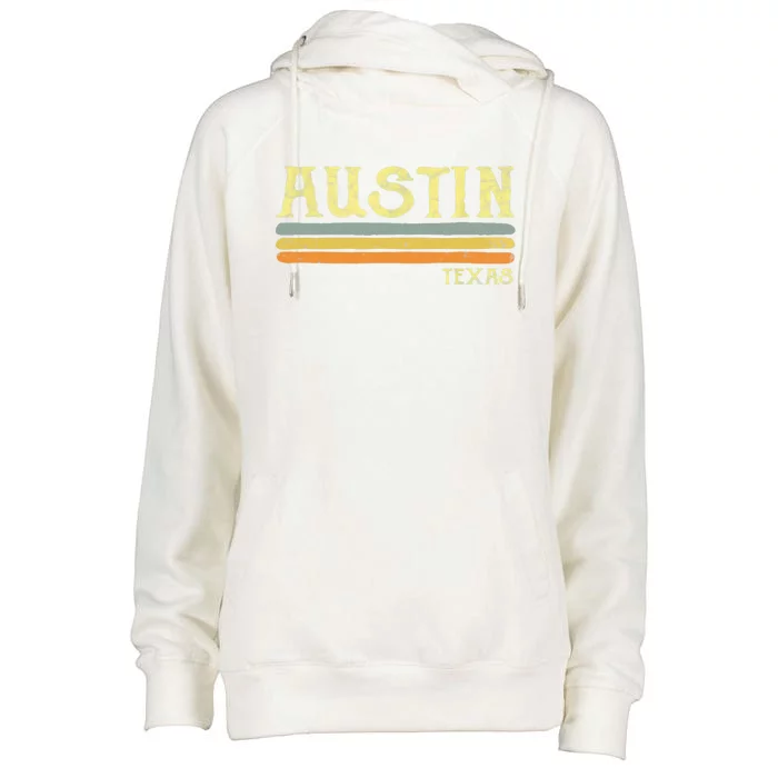 Vintage Austin Texas Tx Cute Gift Retro Love Gift Souvenir Womens Funnel Neck Pullover Hood