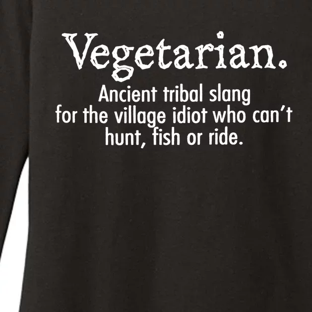 Vegetarian Ancient Tribal Slang Womens CVC Long Sleeve Shirt