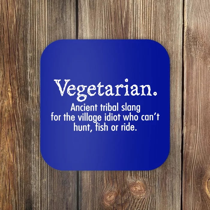 Vegetarian Ancient Tribal Slang Coaster