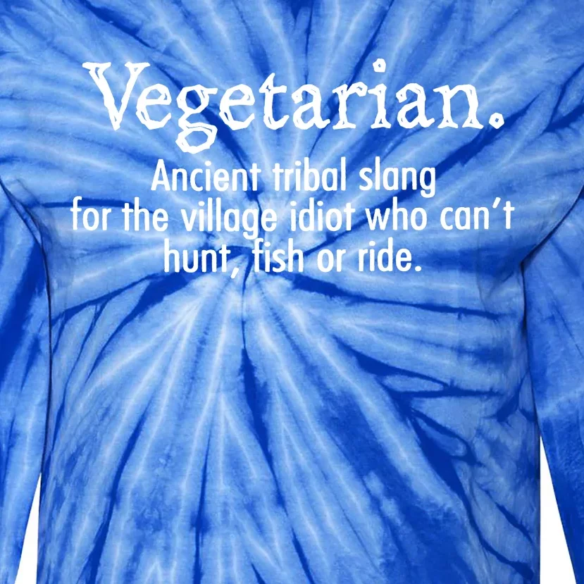 Vegetarian Ancient Tribal Slang Tie-Dye Long Sleeve Shirt