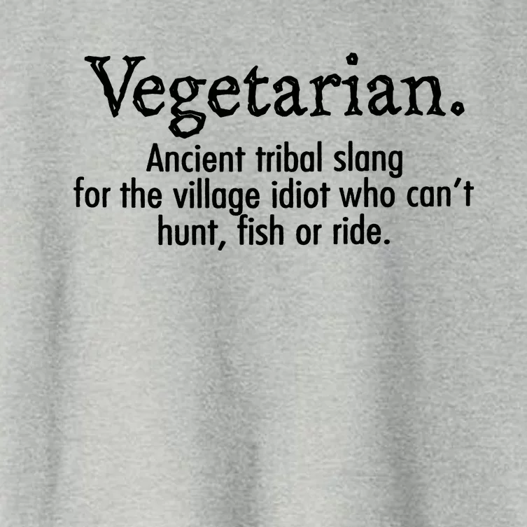 Vegetarian Ancient Tribal Slang Women's Crop Top Tee