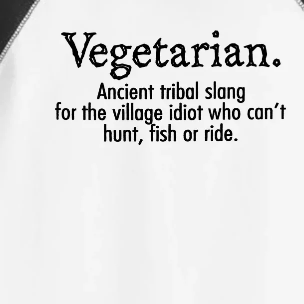 Vegetarian Ancient Tribal Slang Toddler Fine Jersey T-Shirt